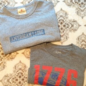 2 Short Sleeve Tshirts.  American Eagle & City Streets Casual Wear.